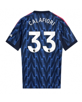Arsenal Riccardo Calafiori #33 Maglia Gara Trasferta Repliche 2025-26 Maniche Corte
